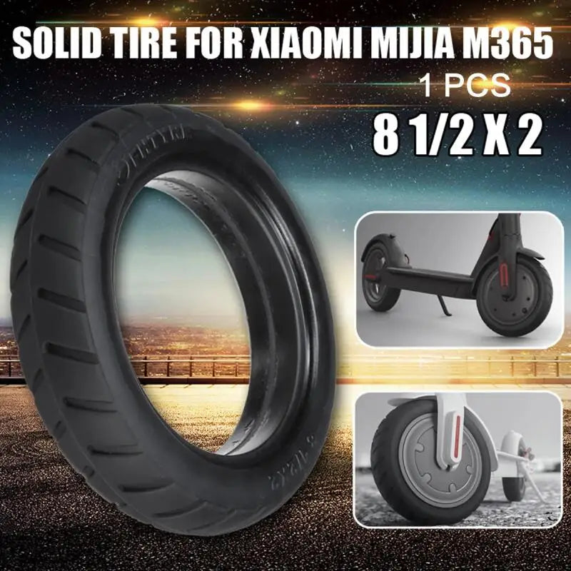 Xiaomi M365/1S/Pro 2 Electric Scooter Solid Tire – Non-Pneumatic Rubber Shock-Absorbing Replacement Tyre