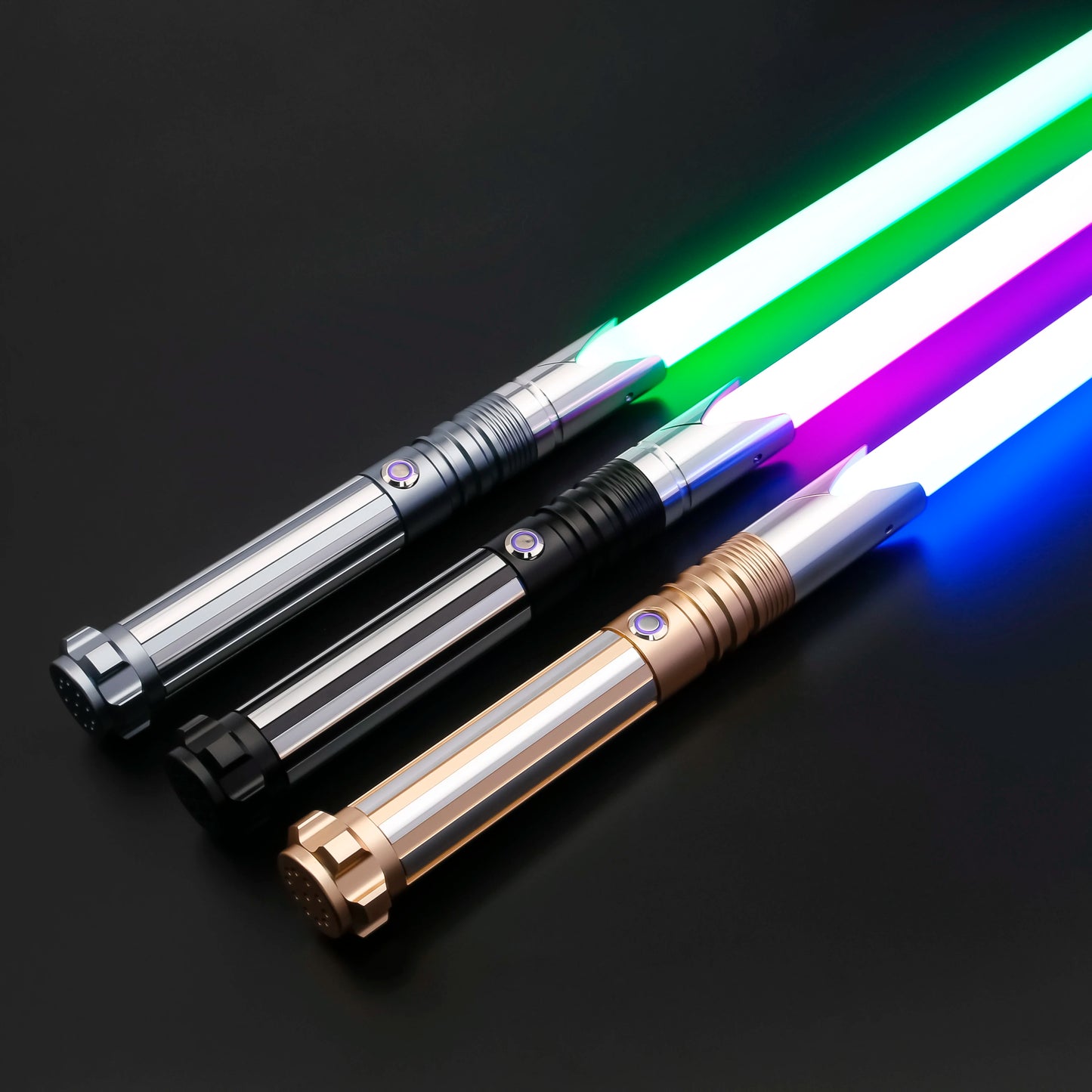 TXQSABER Heavy Dueling Lightsaber – Neo Pixel RGB Laser Saber with Metal Hilt, Smooth Swing Combat Cosplay Luminous Toy for Kids