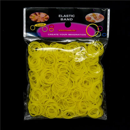 600 Colorful Rubber Loom Bands – DIY Elastic Bracelet Kit for Kids & Women Crafting