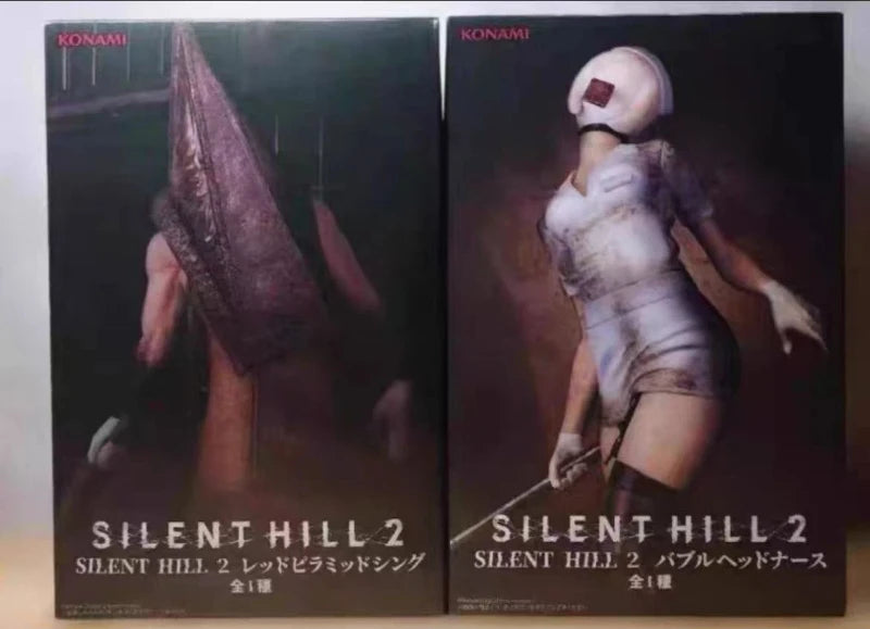 Silent Hill Figure – Bubble Head Nurse Red Pyramid Head Ornament, Horror Collectible Toy Gift