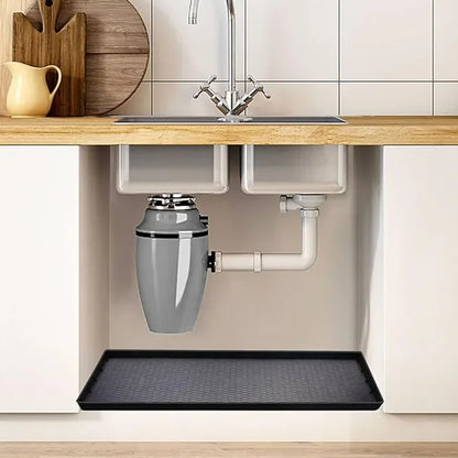 Waterproof Under Sink Mat | Flexible Silicone Cabinet Liner & Protector for Kitchen & Bathroom