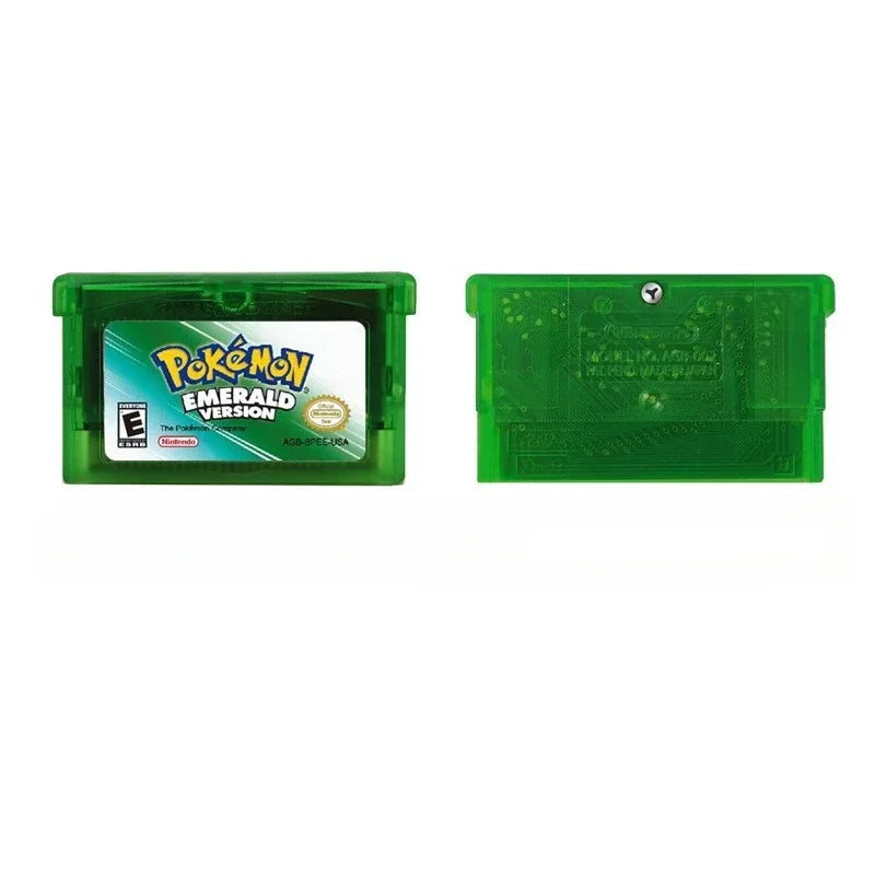 Pokemon GBA Game Cartridge Series — Emerald, Ruby, FireRed, LeafGreen, Sapphire (No Manual)