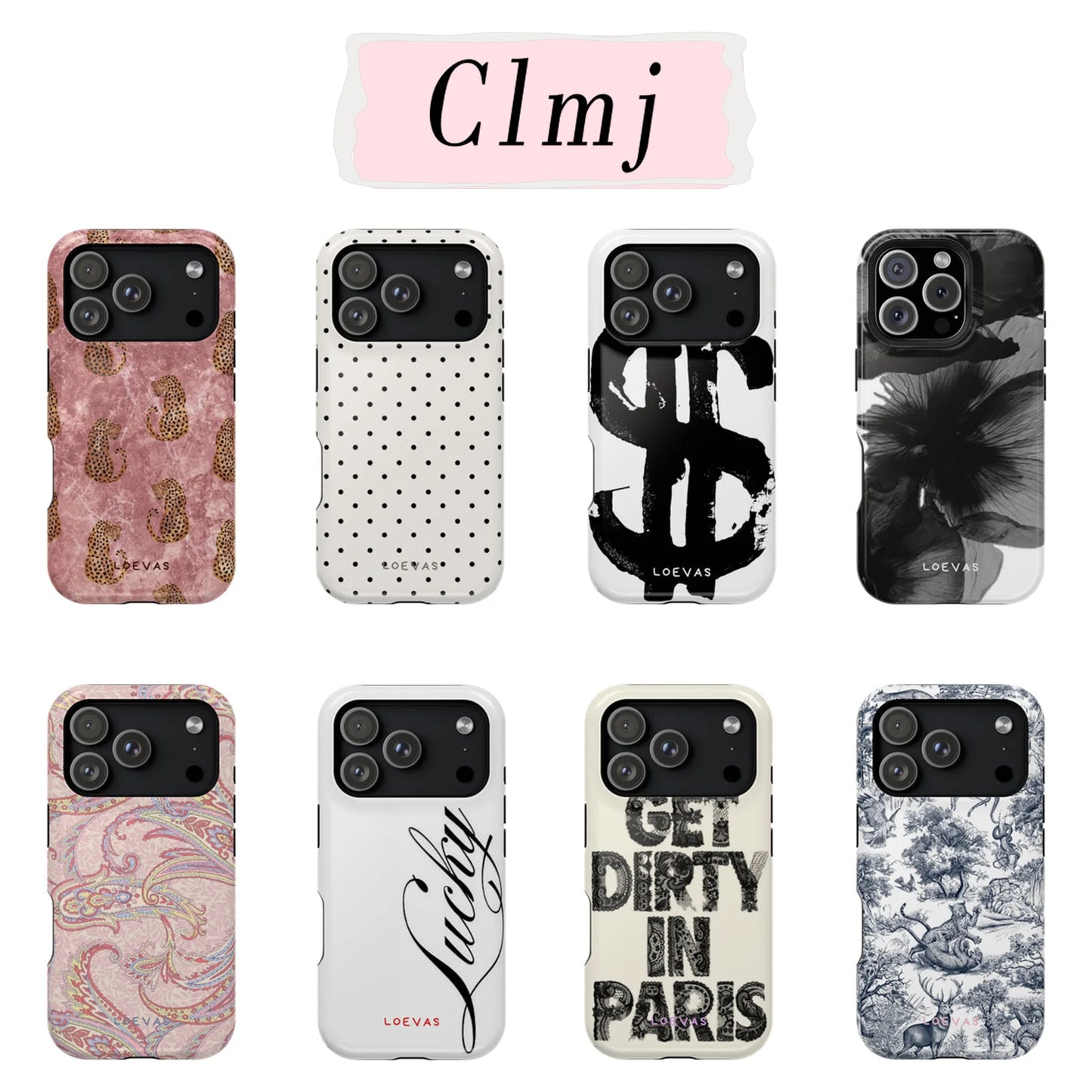 Luxury Polka Dot Flower Phone Case - Double Layer Protective Cover for iPhone 17 17e 16e 16 15 14 13 12 11 X XS XR Pro Max Plus