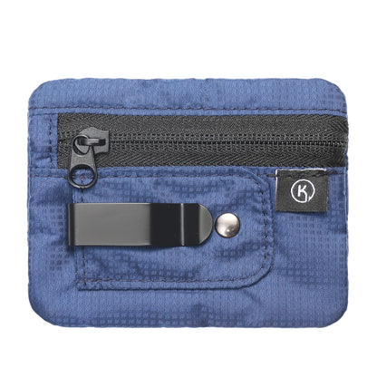 Men's Mini Credit Card Wallet & ID Holder - Slim Zipper Wallet with Coin Pocket