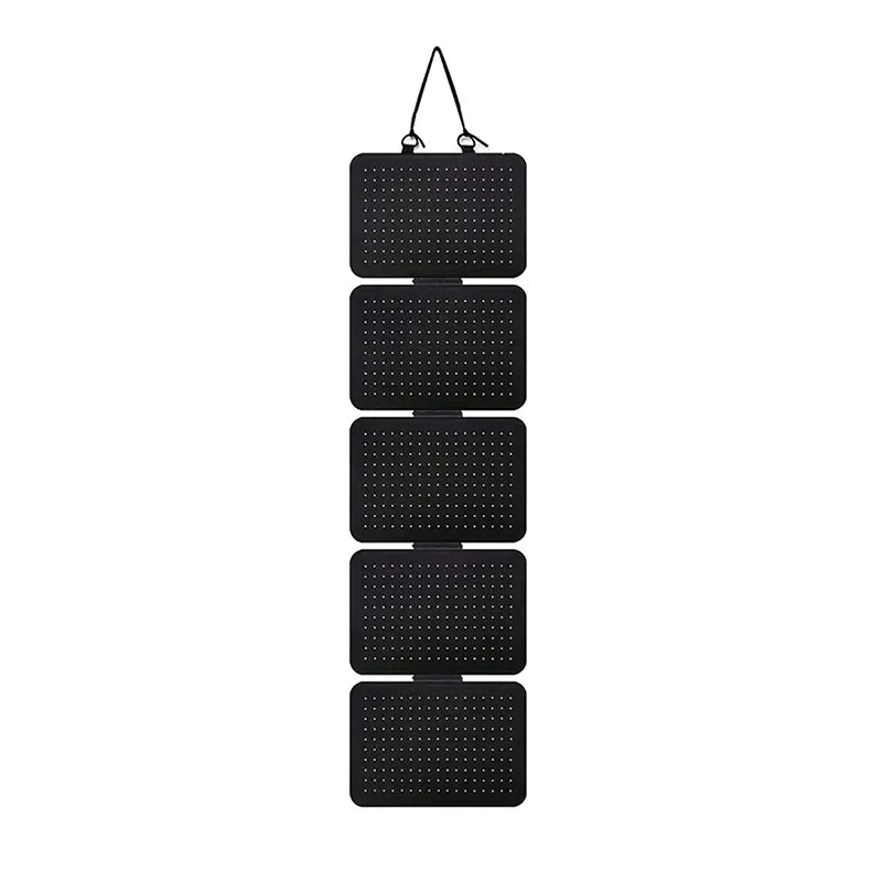Foldable Felt Jewelry Organizer – 5-Tier Wall Hanging Earring & Pendant Display with Storage for Necklaces and Bracelets
