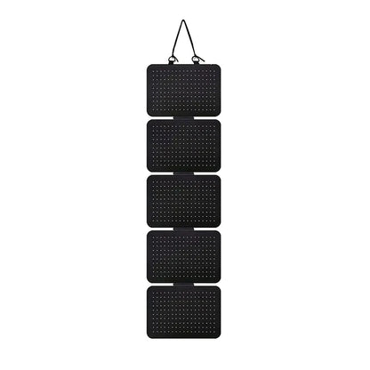 Foldable Felt Jewelry Organizer – 5-Tier Wall Hanging Earring & Pendant Display with Storage for Necklaces and Bracelets