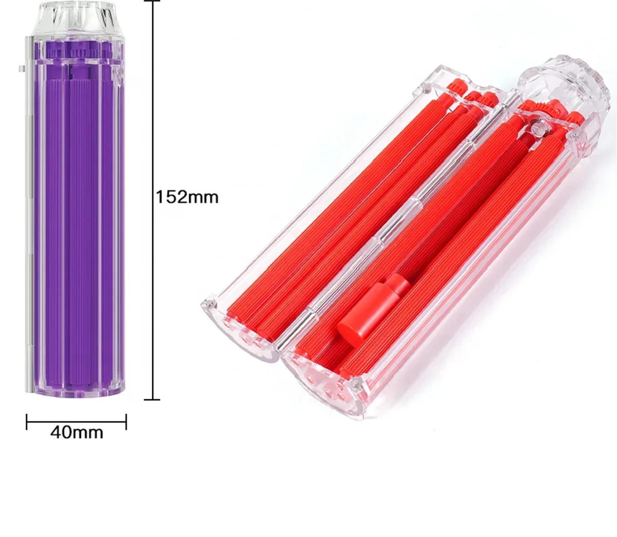 8MM & 12.5MM Manual Cigarette & Cigar Rolling Machine – Handheld Tobacco Herb Cone Roller