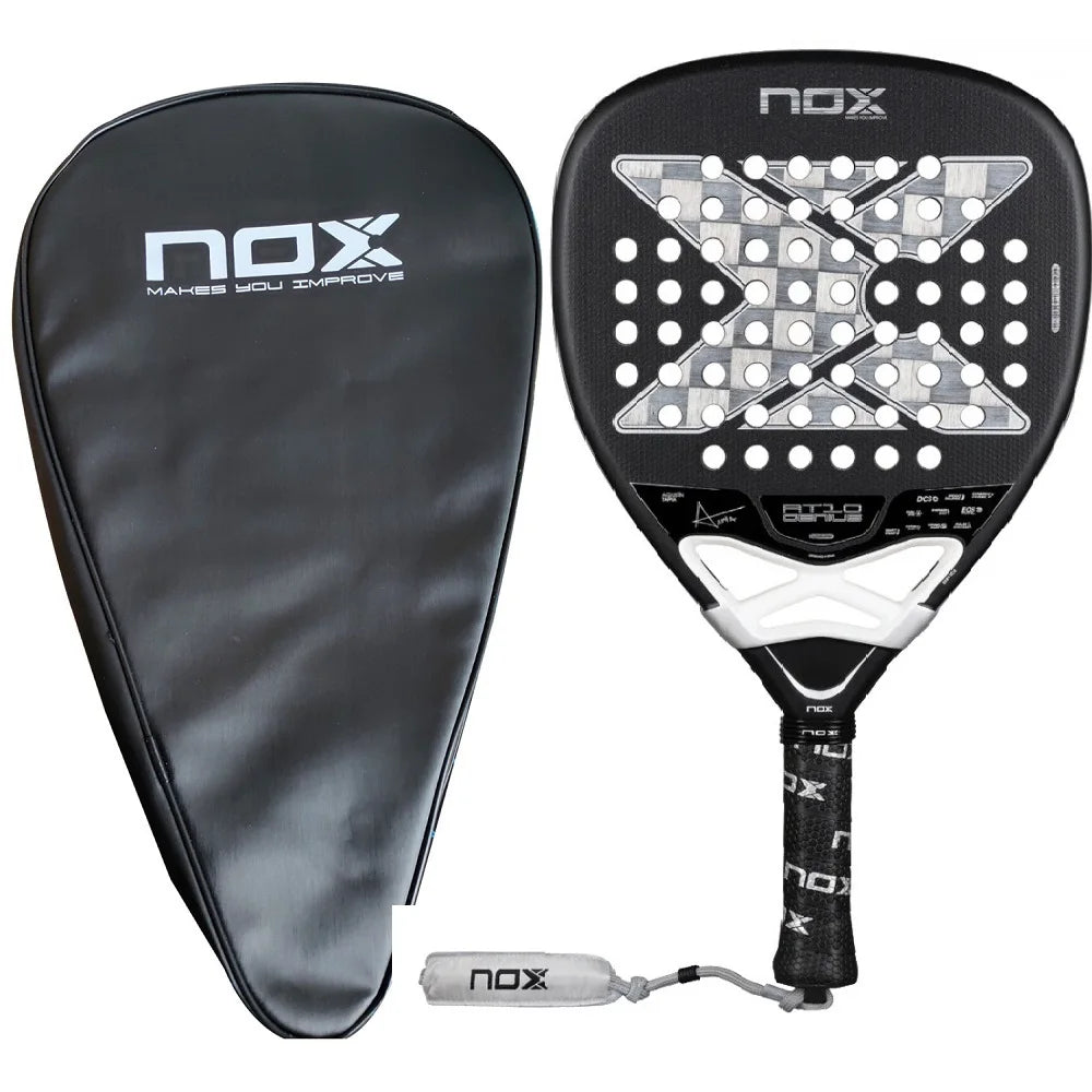 NOX Padel Tennis Racket - Carbon Fiber Diamond-Shaped EVA Sports Racquet