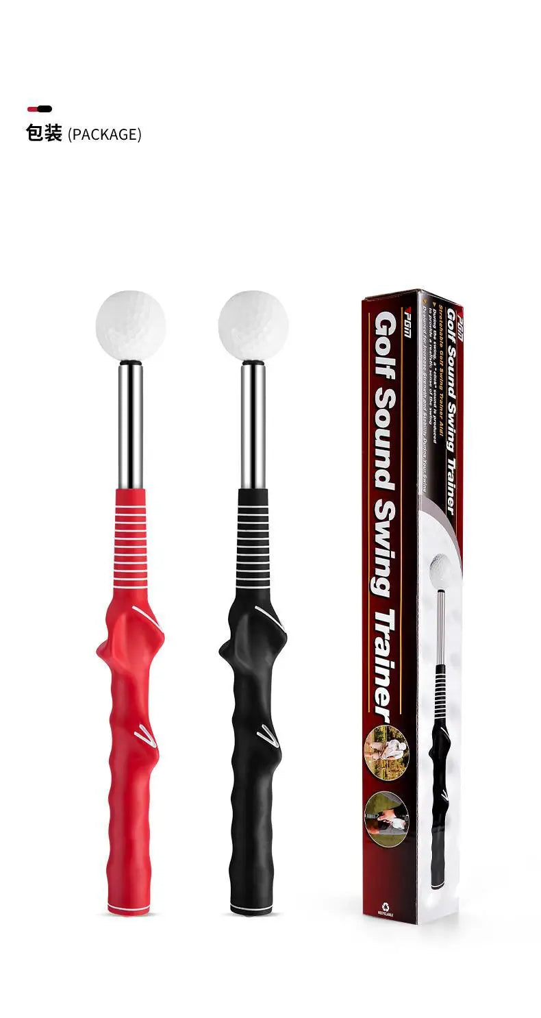 PGM Golf Retractable Swing Practice Stick – Indoor Golf Sound Assistant for Practitioners, Model HGB022