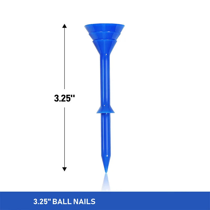 83mm Plastic Golf Tees – Big Cup Plus Scale Design, 50PCS Multi-Color Golf Accessories for Training & Sports (TE007-P)