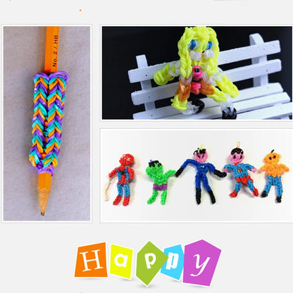 Loom Rubber Knitting Machine Kit – DIY Woven Bracelet Making Set for Kids, Hair Accessories & Gifts