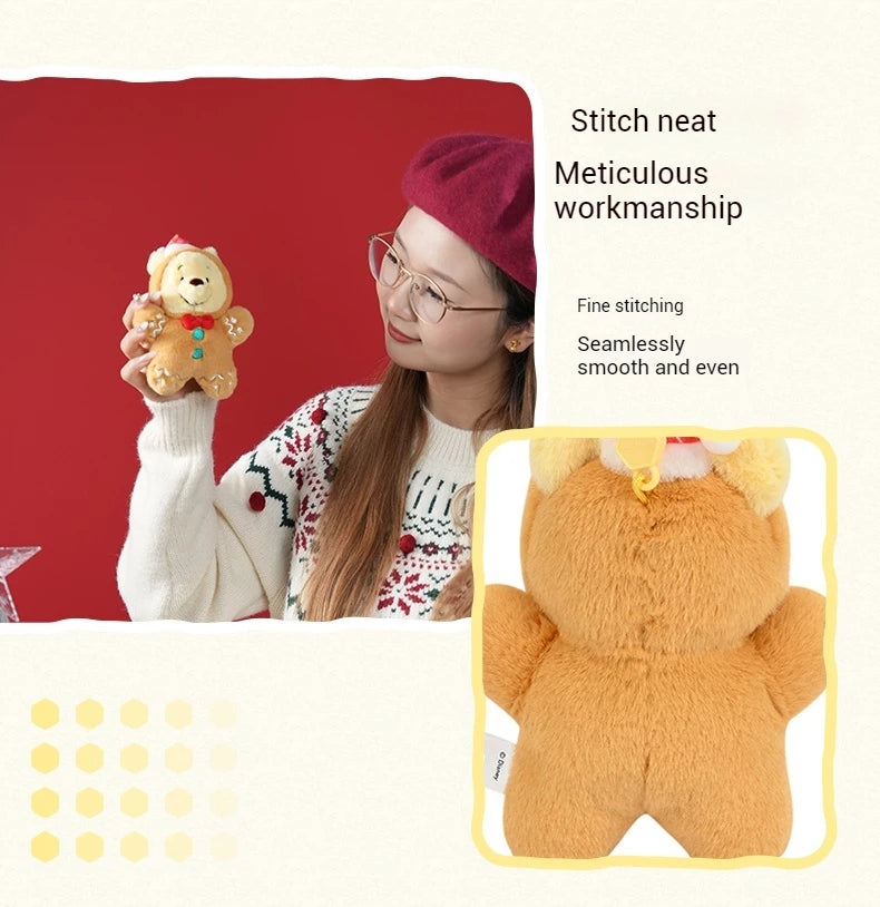 Cute Christmas Plush Keychain – Cartoon Doll Pendant for Backpack & Gifts