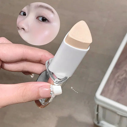 Lazy Foundation Stick - Moisturizing Natural Concealer with Matte, Sweat-Resistant Makeup Coverage