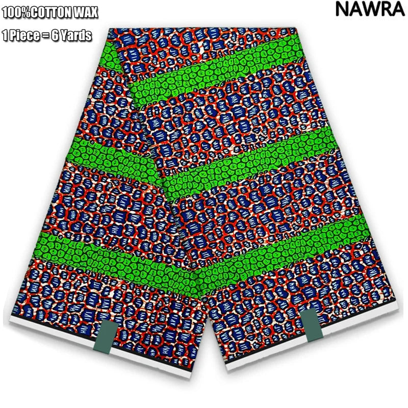 2026 African Real Wax Print Fabric - 100% Cotton Ghana Style Soft Ankara Pagne
