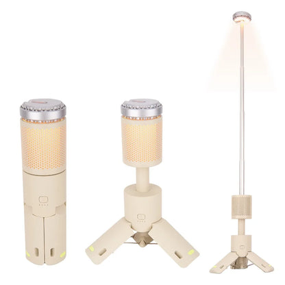 Telescopic and Collapsible Camping Light - Mobile Lighting with 10000mAh Built-in Magnetic Road Light, Flashlight