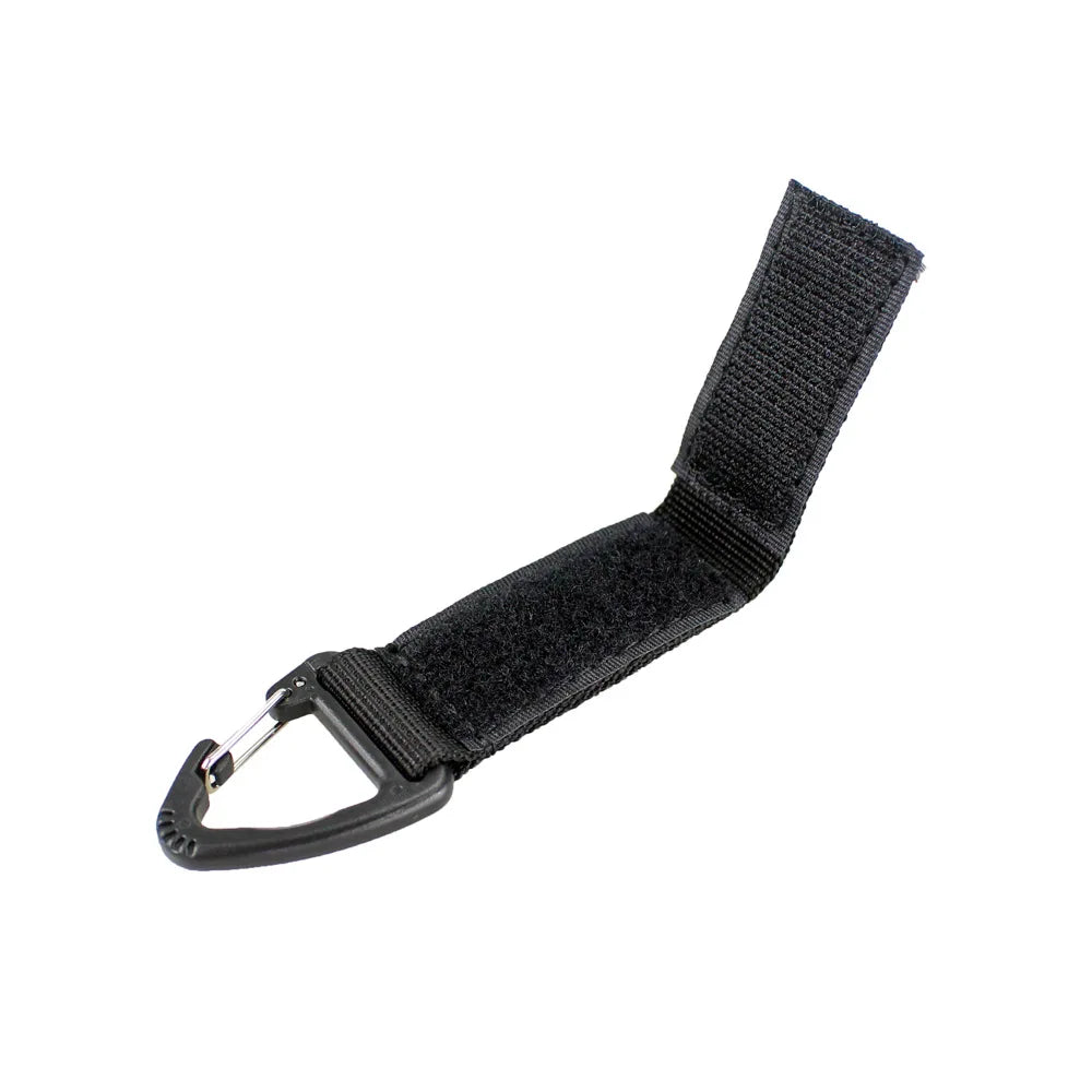 Outdoor Camping Hiking MultiTool Molle Webbing Clip - EDC Tactical Nylon Ribbon Keychain Clasp Hook Carabiner Fastener Buckle