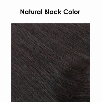 Virgin Human Hair 8x8 Inch Wefted Topper – 4x4 Inch HD Lace Base, Natural Black & Brown Hair Clips, Hairpiece for Women