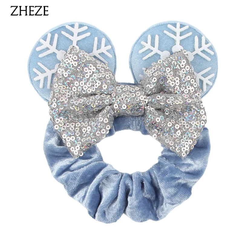 Velvet Mouse Scrunchies - Cute Elastic Ponytail Holders & Hair Accessories for Girls
