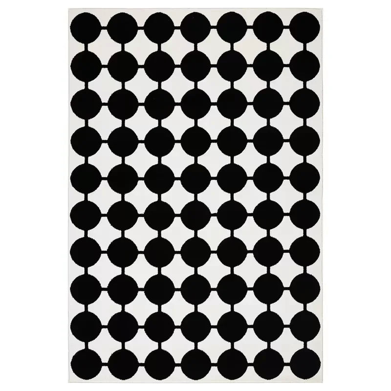 Black Stripe Plush Rug — Non-Slip Luxury Carpet for Living Room, Bedroom, Study, and Nordic Home Decor