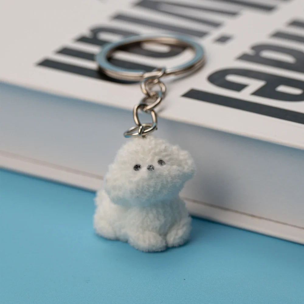 Cartoon Plush Koala Keychain – Cute Fluffy Doll Bag Pendant, DIY Keyring Charm Gift for Women