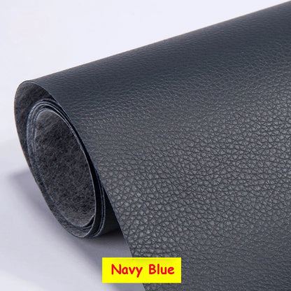 Large PU Leather Repair Patch Roll - Self-Adhesive Faux Leather Repair Tape for Sofa, Car & EV Seats