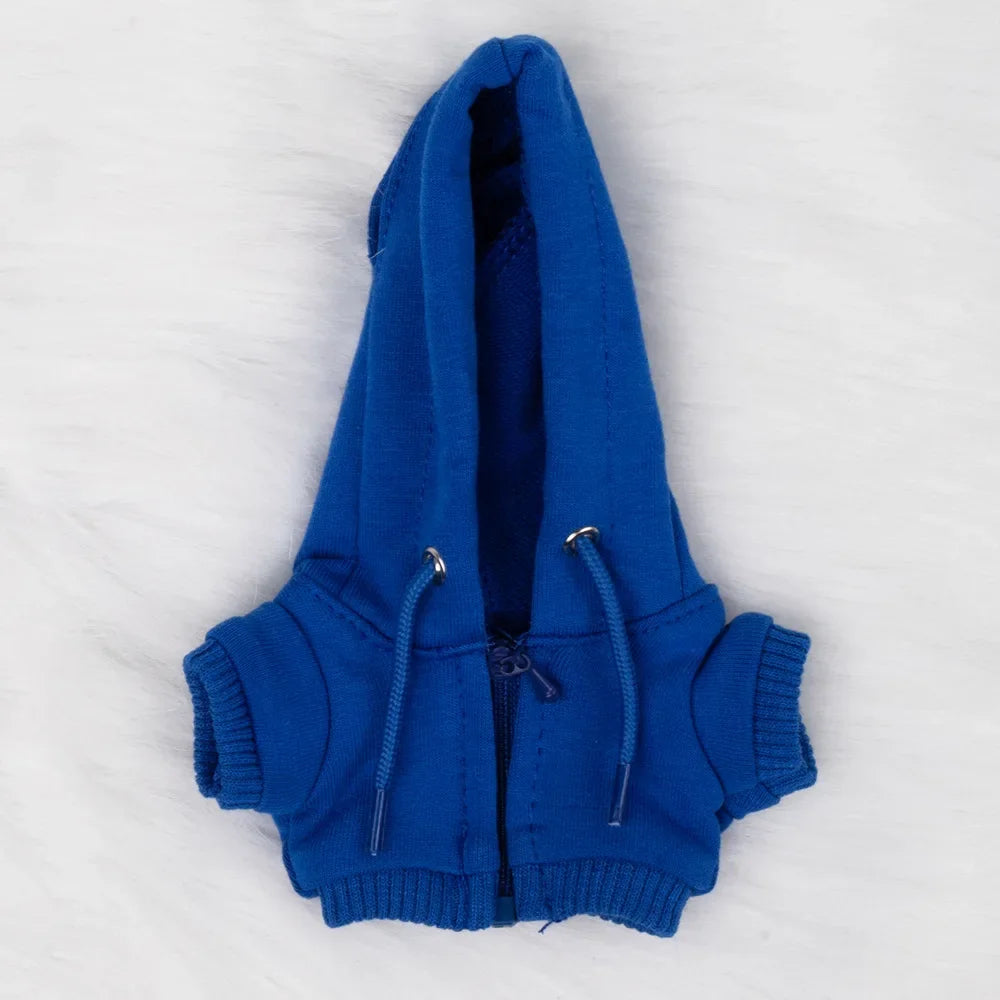 15/17cm Labubu Doll Hooded Zipper Sweatshirt Outfit Set – Stylish Ropa Accessories