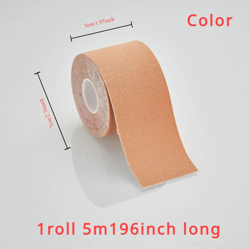 Elastic Breast Lifting Tape — Skin Tone, Invisible, Breathable, Traceless & Anti-Sagging for Strapless Outfits