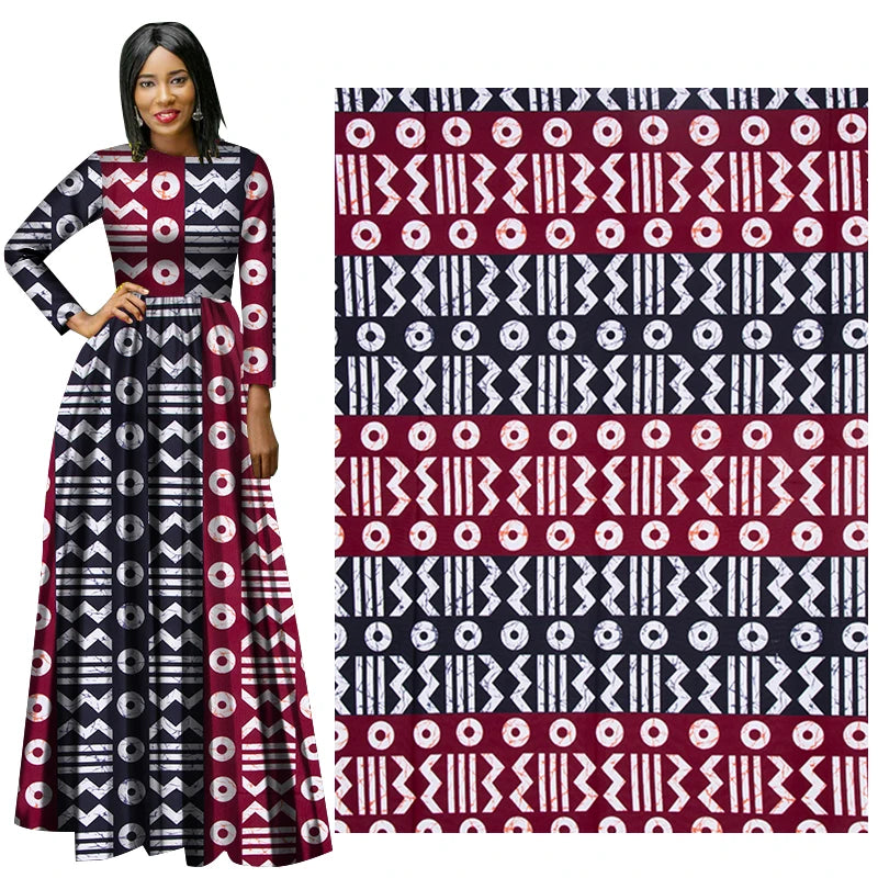 African Wax Fabric Nigeria Ankara Block Print - High Quality Batik Sewing Cloth