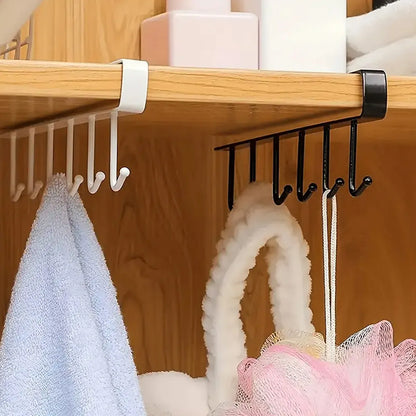 Iron Keychain Display Rack - Multifunctional Jewelry, Accessory & Kitchen Hook Storage Organizer