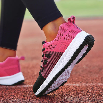 New Women's Lace-Up Flats – Casual Sneakers, Soft & Comfortable, Plus Size Available