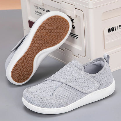 Adjustable Open Orthopedic Shoes for Elderly, Diabetic Wide Fit Comfort Shoes for Swollen Feet, Bunions & Hallux Valgus Support (Men & Women)