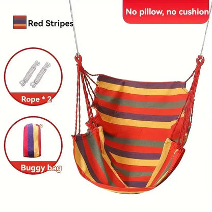Durable Outdoor Camping Hammock - Adult & Kids Hanging Swing Chair for Travel, Indoor & Outdoor Relaxation