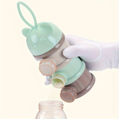 Large Capacity Baby Formula Container - Portable Stackable Milk Powder Dispenser with Strap & Snack Storage Box