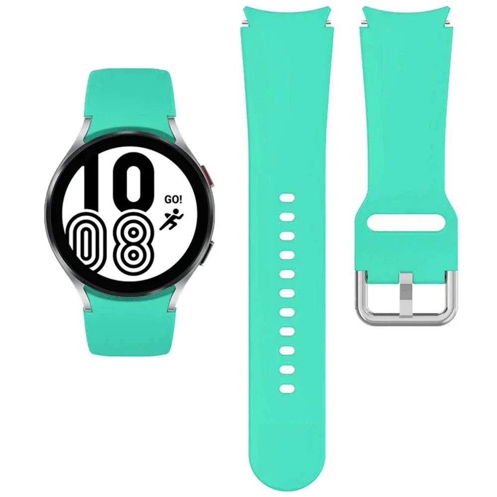 Samsung Galaxy Watch Silicone Band - 20mm Replacement Strap for Galaxy Watch 4, 5, 6, 5 Pro and 6 Classic 40mm–47mm Models