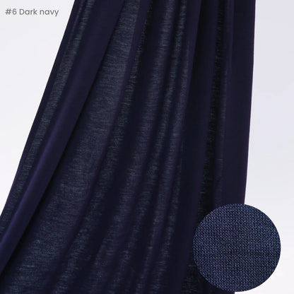 29 Color Jersey Hijab Scarf - Solid Cotton Stretch Muslim Head Wrap Turban Shawl