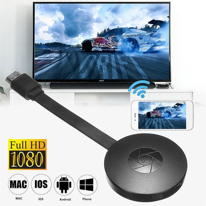 1080P G2 MiraScreen Anycast Dongle - WiFi HDMI Portable Miracast Device for TV, Compatible with Android & iOS Mirror Screen