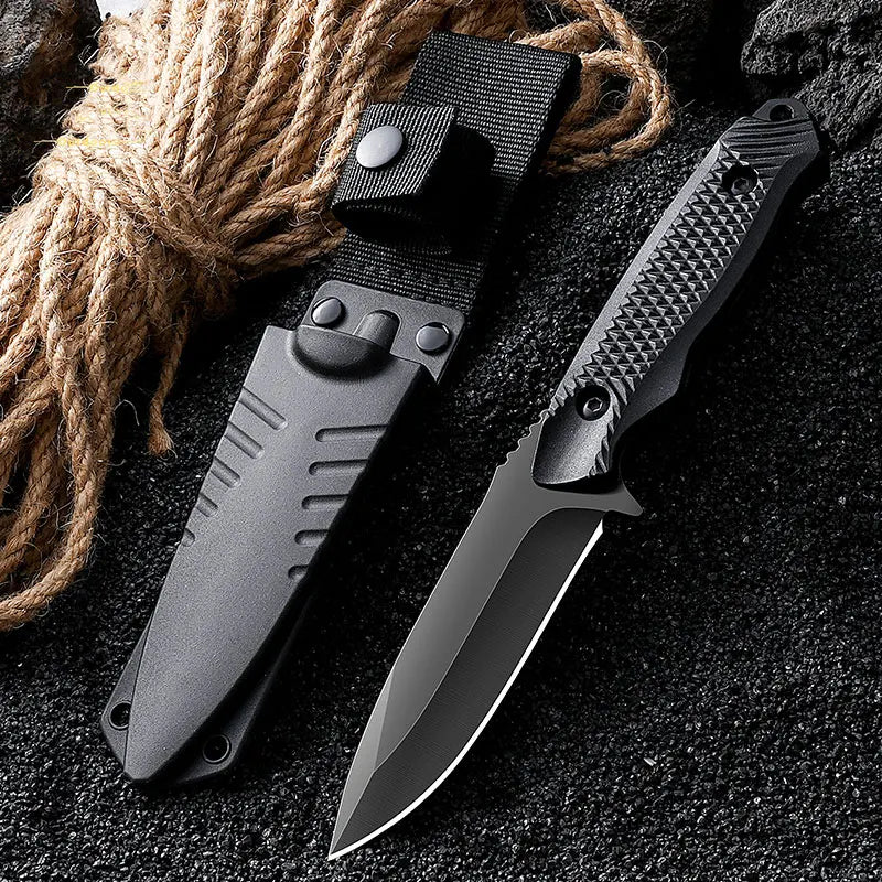 Stainless Steel Sheath Pocket Knife - High Hardness Portable Outdoor BBQ & Utility Cutting Tool