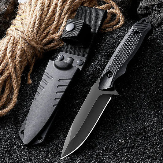 Stainless Steel Sheath Pocket Knife - High Hardness Portable Outdoor BBQ & Utility Cutting Tool