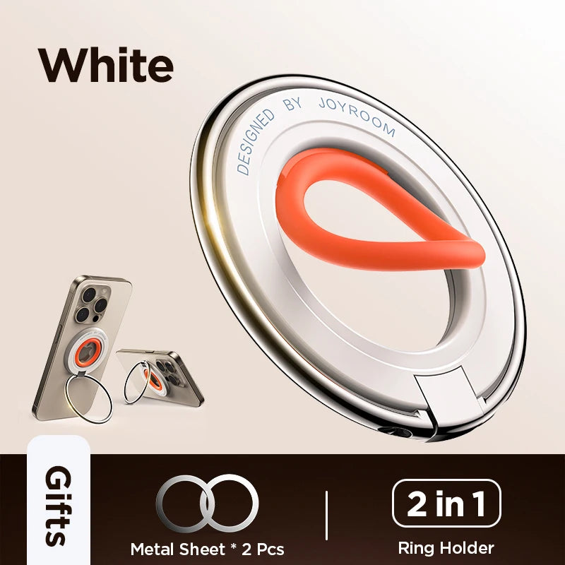 Joyroom Magnetic Ring Phone Holder – Colorful Silicone Kickstand Grip for iPhone 16/15/14 Pro Max