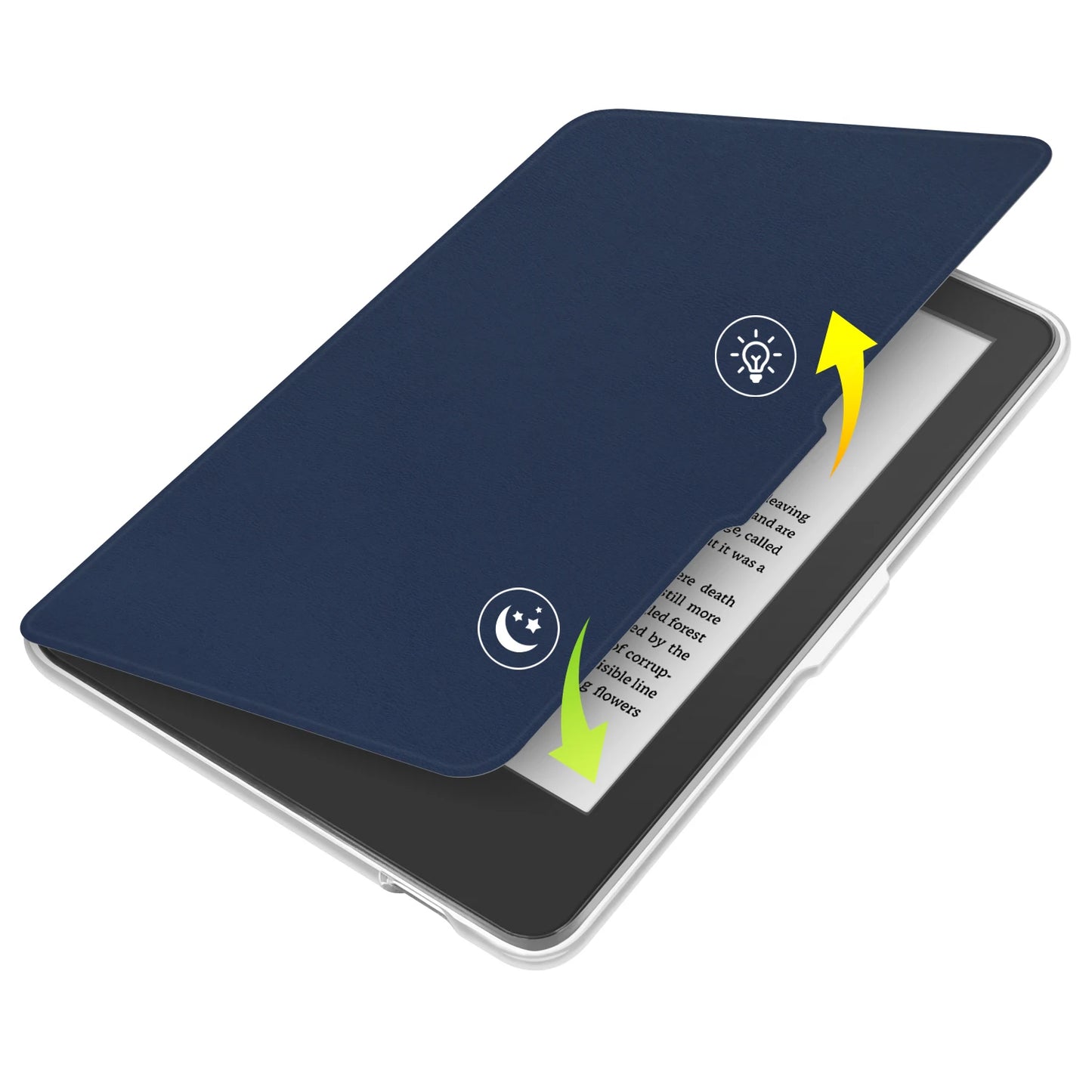 Kobo Clara 2E Case with Screen Protector — 6" Auto Sleep Leather Magnetic Cover & Transparent Acrylic Funda