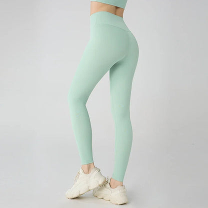 Naked Feeling Yoga Leggings for Women – High-Waisted Hip Lifting Fitness, Running & Cycling Pants