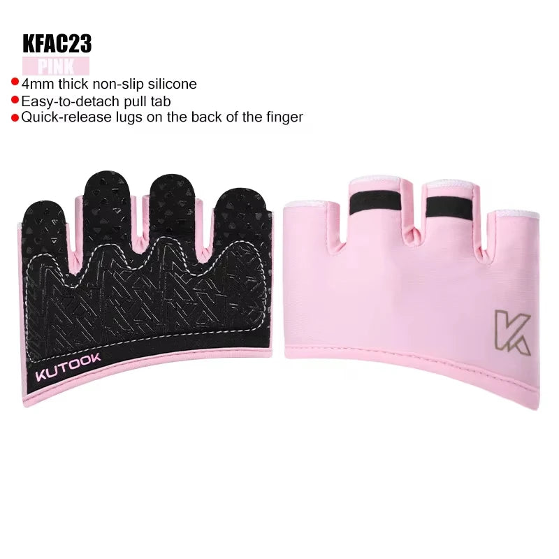 KUTOOK Four-Finger Fitness Gloves – Breathable, Anti-Slip & Shock-Absorbing for Men & Women