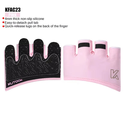 KUTOOK Four-Finger Fitness Gloves – Breathable, Anti-Slip & Shock-Absorbing for Men & Women