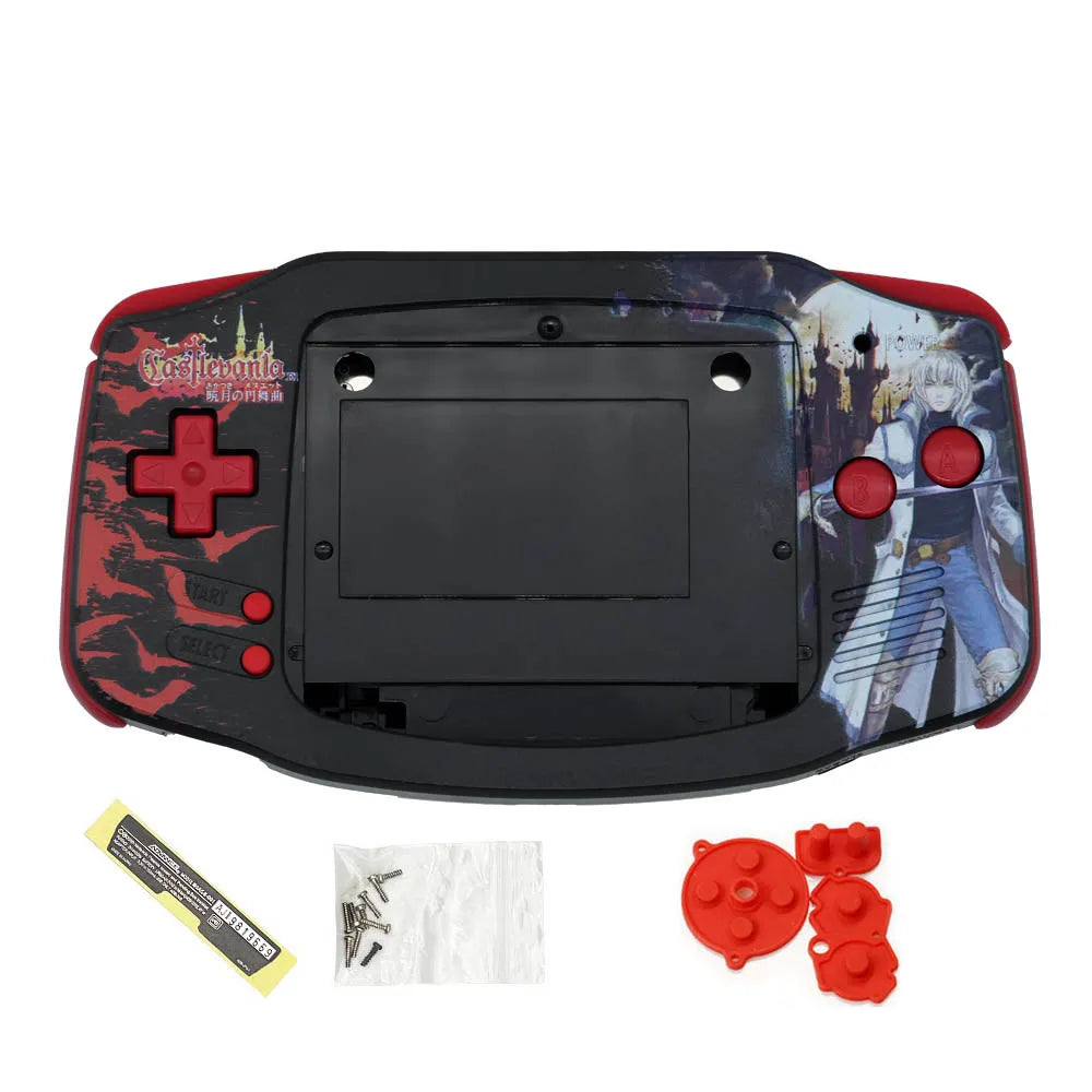 AGB IPS MAX Housing Shell Kit - Replacement Case with Buttons & Rubber Pads for 3.2-Inch GBA IPS MAX LCD