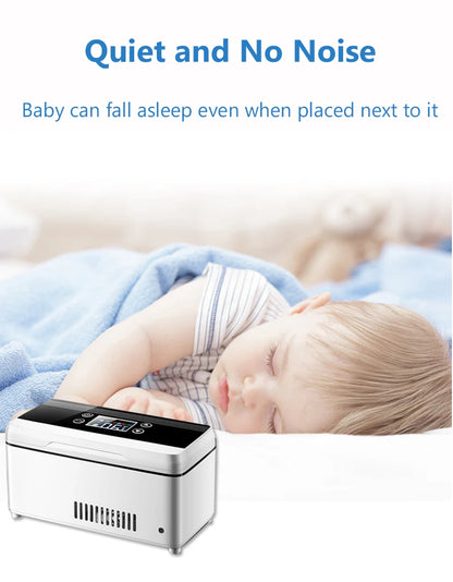 13600mAh Mini USB Refrigerator – High-Power Insulin & Pill Box Cooler, 0-18°C Refrigerated Incubator