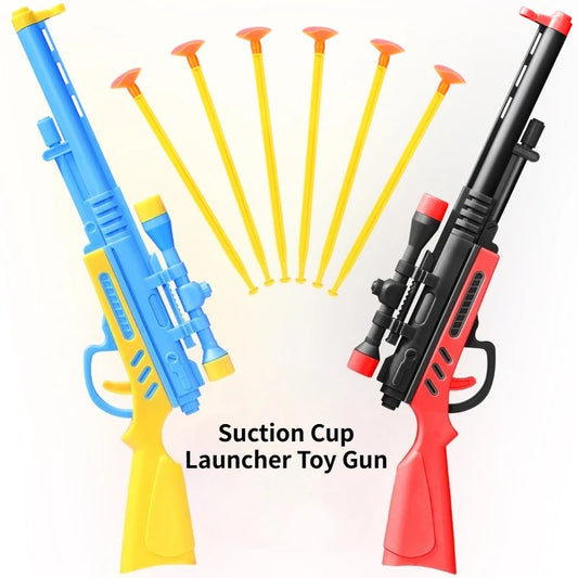 Suction Cup Dart Toy Gun - Plastic Interactive Pistol Game for Kids, Educational Party Toy & Gift Bag Filler