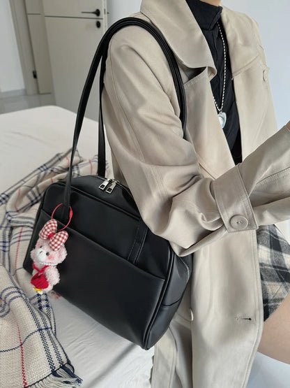 CGCBAG Vintage Designer Women’s Tote Bag – Luxury PU Leather Shoulder Bag, Large Capacity Handbag for Ladies
