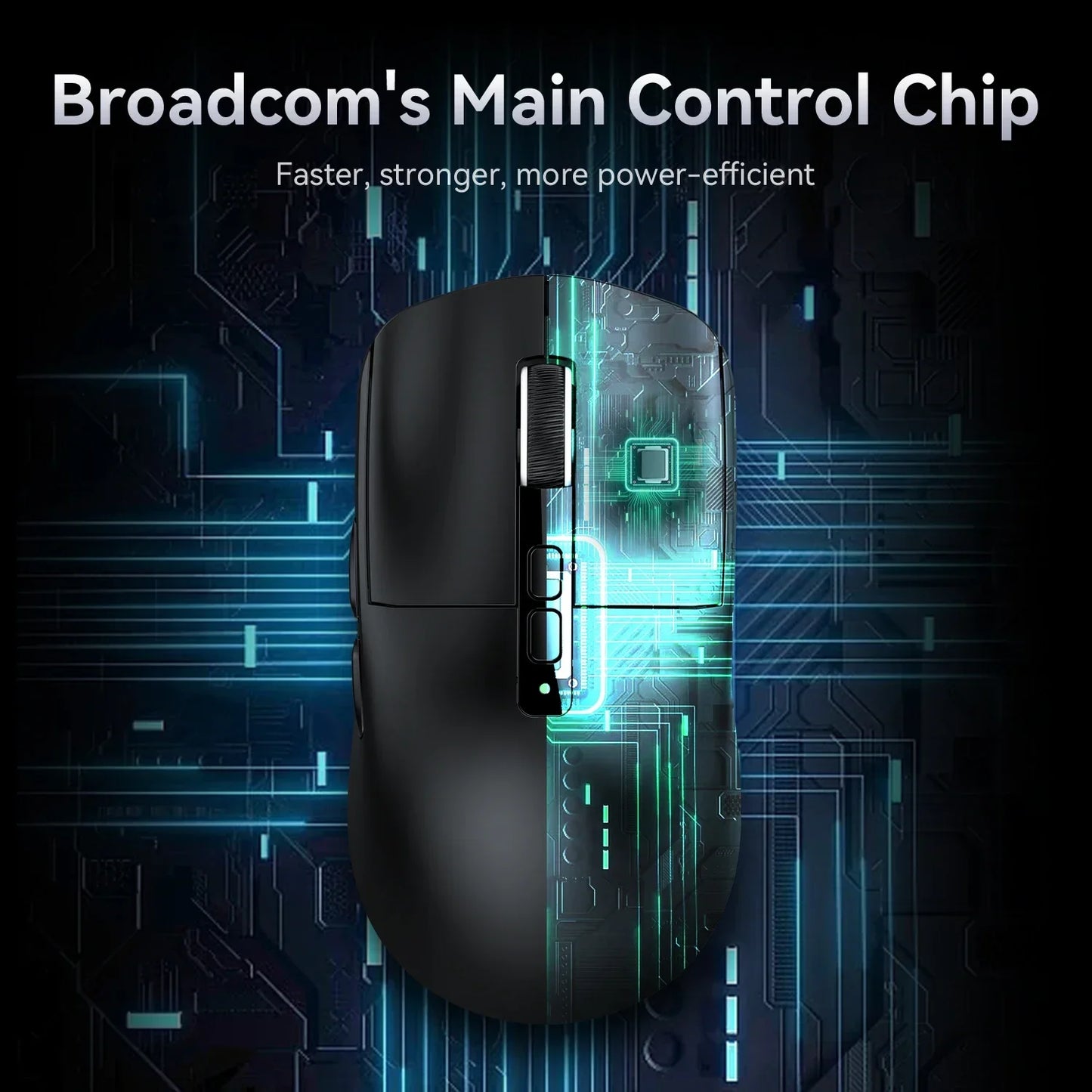 Attack Shark X6 PAW3395 Bluetooth Gaming Mouse — Tri-Mode Connection with RGB Touch, Magnetic Charging Base & Macro Functions