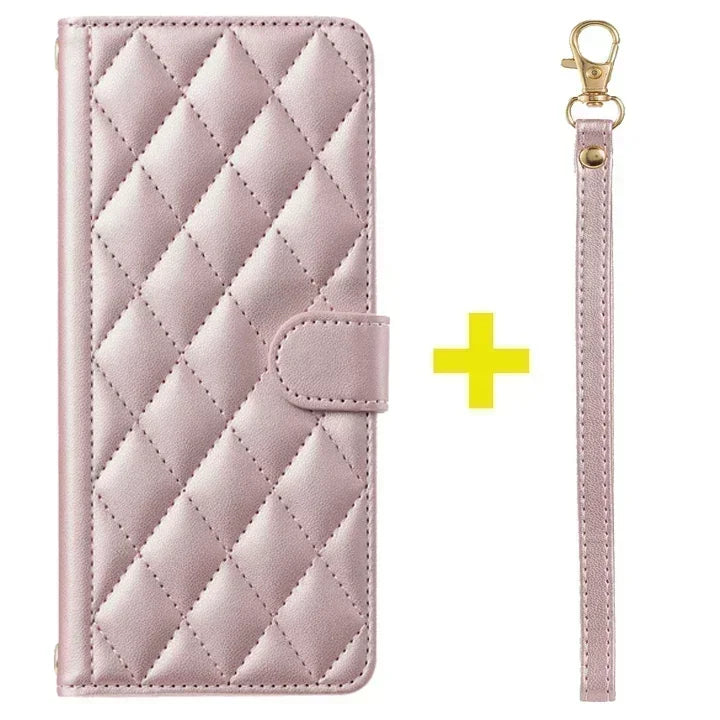 Xiaomi Redmi Note 11 Series Leather Flip Case – Crossbody Wallet Cover for Note 11 Pro 5G/11S/11E/10S/10T/9S/8 Pro