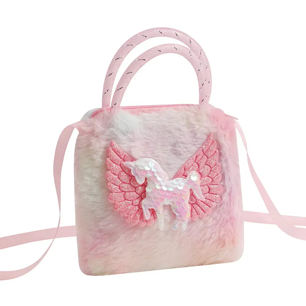 Cute Unicorn Handbag for Girls - Sweet Kids Crossbody Shoulder Bag, Small Purse & Birthday Gift